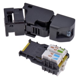 1 pcs - Telegartner UFP8 Series Male RJ45 Connector, Cable Mount, Cat6a