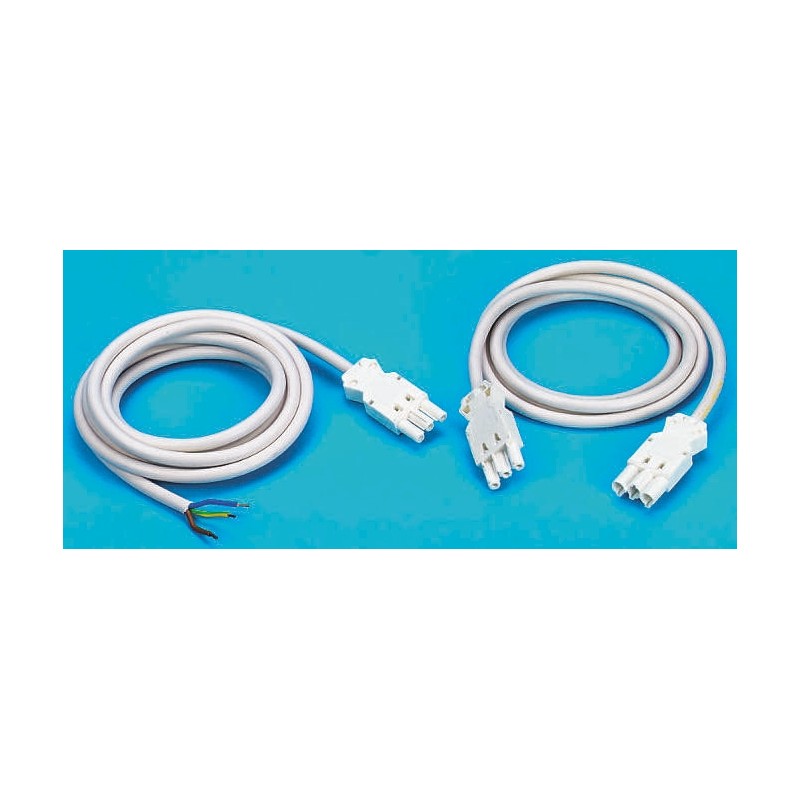 1 pcs - Wieland GST18i3 Series Cable Assembly, 3-Pole, Male, 16A, IP40