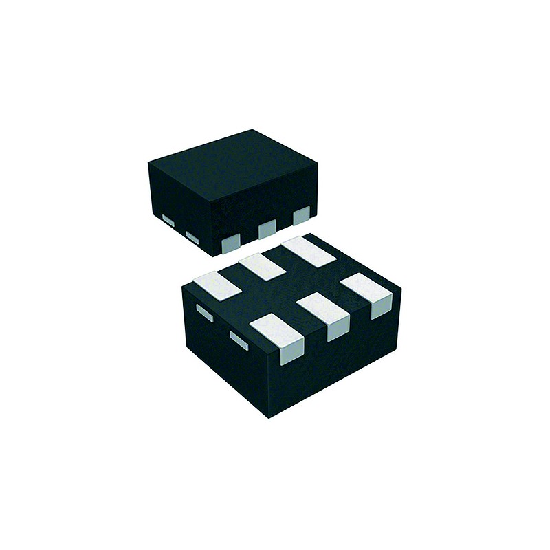 20 pcs - STMicroelectronics, ECMF02, Signal Filter, 200mA, μQFN, SMD, Flat Contact, 1.8 x 1.6 x 0.5mm