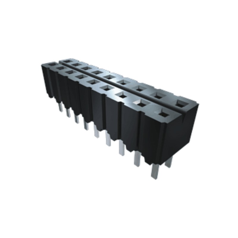2 pcs - Samtec CES Series Straight Through Hole Mount PCB Socket, 20-Contact, 2-Row, 2.54mm Pitch, Solder Termination