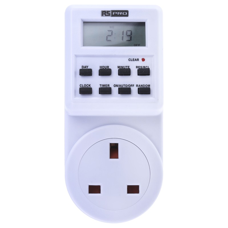 1 pcs - RS PRO Digital Plug In Timer