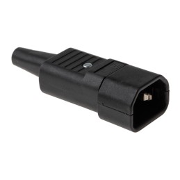 1 pcs - Schurter C14 Cable Mount IEC Connector Male, 10A, 250 V
