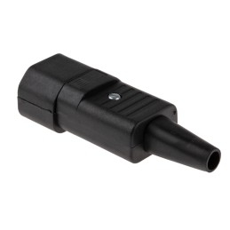 1 pcs - Schurter C14 Cable Mount IEC Connector Male, 10A, 250 V