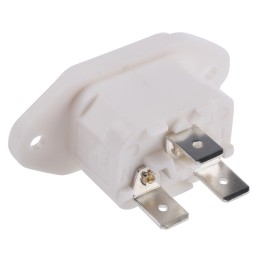 1 pcs - Bulgin C14 Panel Mount IEC Connector Male, 10A, 250 V