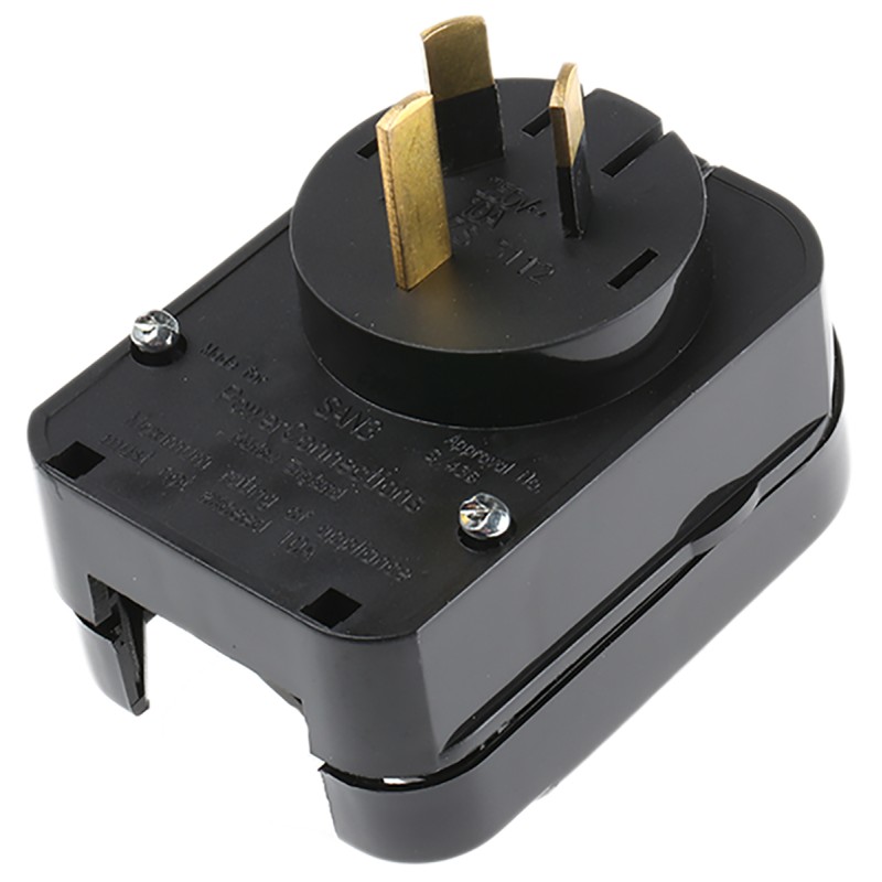 1 pcs - PowerConnections Europe to Australia Mains Connector Converter, Rated At 10A
