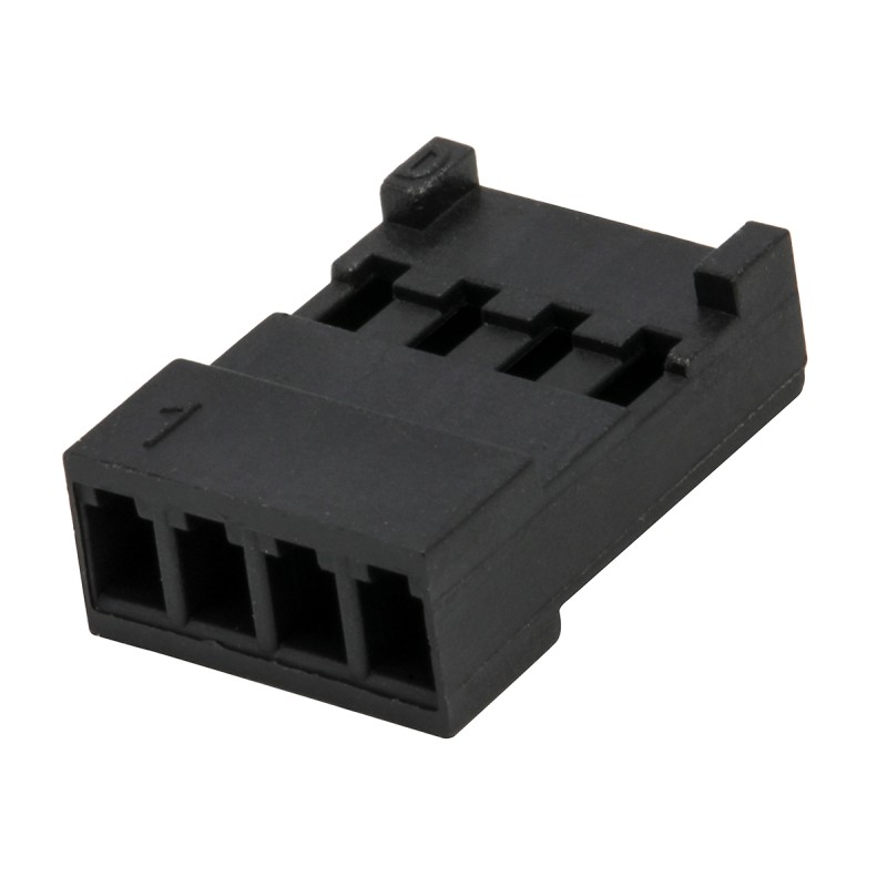 20 pcs - Stelvio Kontek, 48532480 Male Connector Housing, 2.54mm Pitch, 4 Way, 1 Row