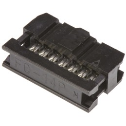 1 pcs - Amphenol ICC 14-Way IDC Connector Socket for Cable Mount, 2-Row