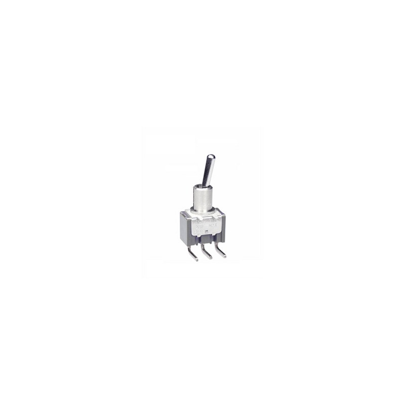 1 pcs - NKK Switches Toggle Switch, PCB Mount, On-Off, SPDT, Through Hole Terminal, 125V ac