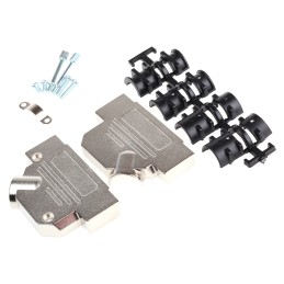 1 pcs - MH Connectors MHD45ZK Series Zinc Angled D Sub Backshell, 50 Way, Strain Relief