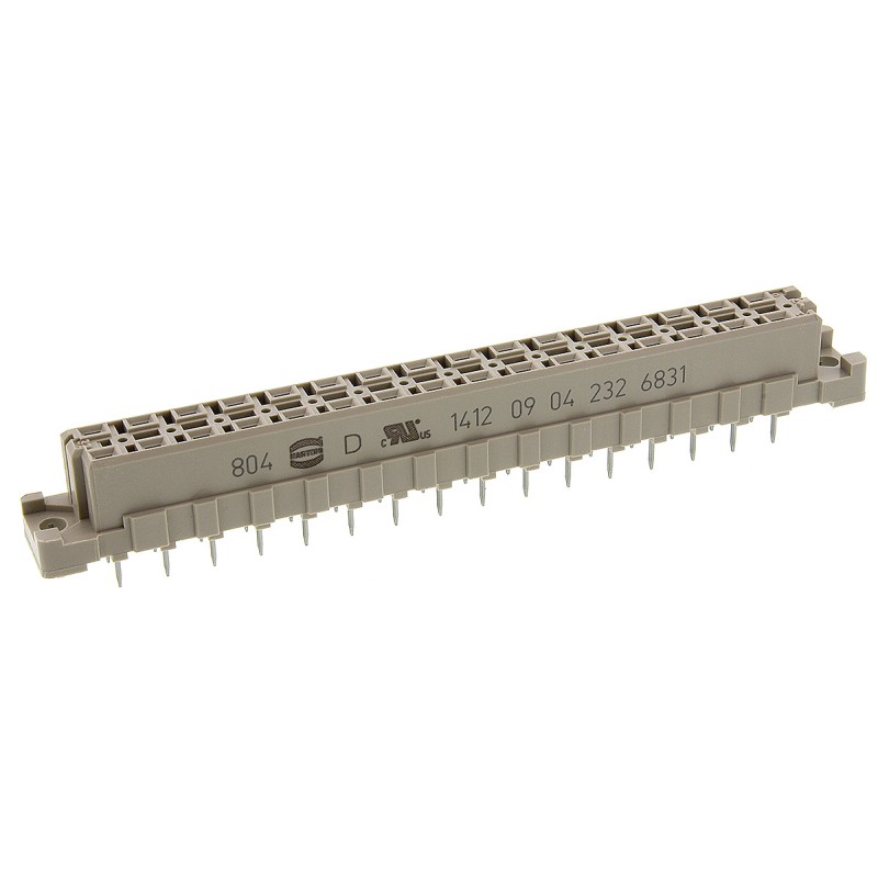 20 pcs - HARTING 32 Way 5.08mm Pitch, Type D Class C2, 2 Row, Straight DIN 41612 Connector, Socket