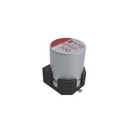 1 pcs : A770KE396M1HLAS042 - Aluminium Organic Polymer Capacitors 50Volt 39uF SMD 2KHr ESR42 mOhms