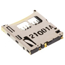 1 pcs - Molex, 502579 8 Way Right Angle Push/Push Micro SD Memory Card Connector With Solder Termination