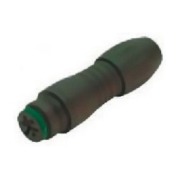 1 pcs - Binder Circular Connector, 3 Contacts, Cable Mount, Miniature Connector, Socket, Female, IP67, 720 Series