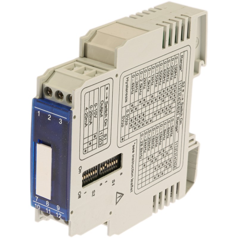 1 pcs - RS PRO Signal Conditioner, Frequency Input, Current, Voltage Output, 16.8 - 30 V dc, 19.2 - 28.8V ac