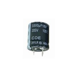 1 pcs : 381LX472M016H012 - Aluminium Electrolytic Capacitors - Snap In 4700uF 16V 20% tol