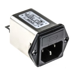 1 pcs - EPCOS 4A, 250 V ac/dc Panel Mount IEC Inlet Filter B84773A0004A000, Tab