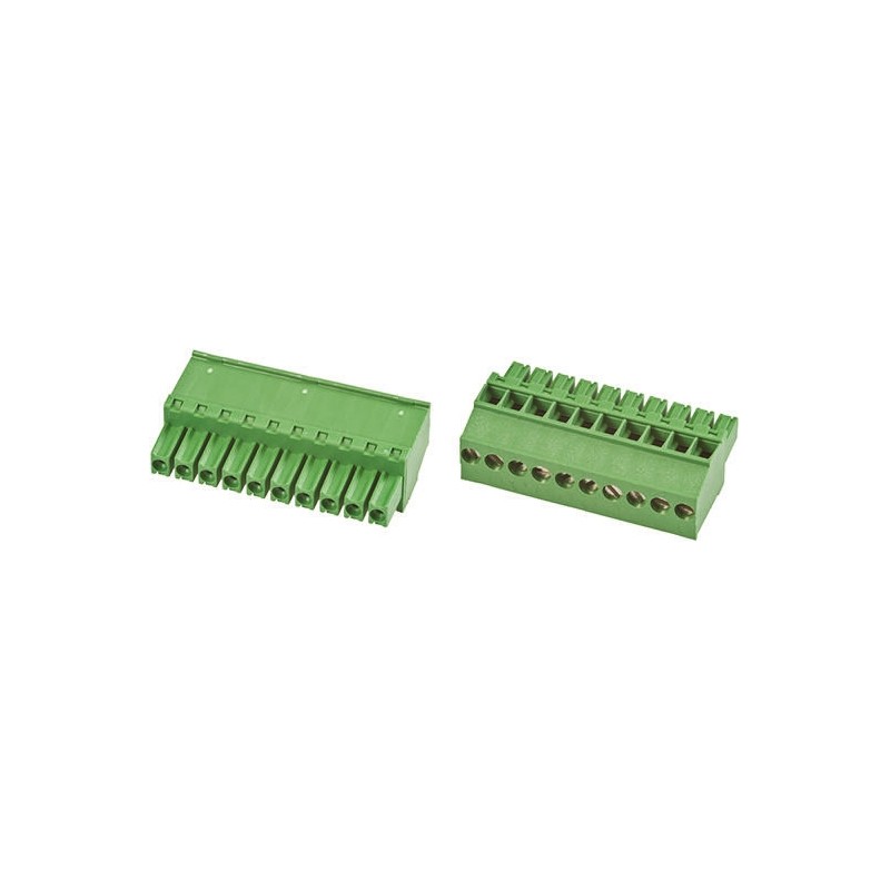 1 pcs - TE Connectivity 3.5mm Pitch 12 Way Pluggable Terminal Block, Plug, Cable Mount, Screw Down Termination