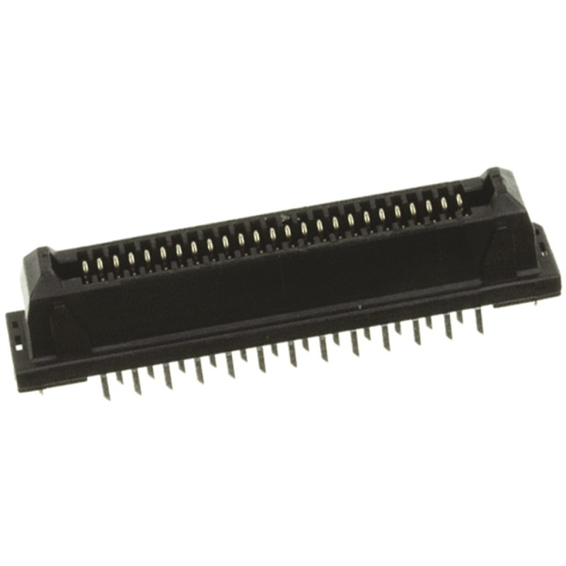 100 pcs - JAE Straight Through Hole Mount PCB Socket, 50-Contact, 2-Row, 1.25mm Pitch, Solder Termination