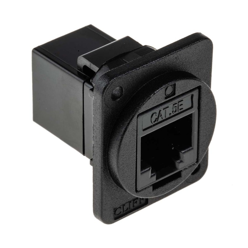 1 pcs - RS PRO Single-Port RJ45 Feedthrough Connector, Cat5e, UTP