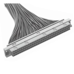 2 pcs - Hirose PCN 96 Way 2.54mm Pitch, Type Socket, 3 Row, Straight Backplane Connector, Socket