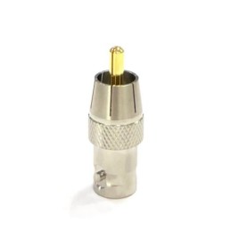 1 pcs - RS PRO Straight 75Ω Coaxial Adapter RCA Plug to BNC Socket 250Hz