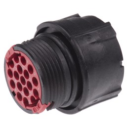 1 pcs - Souriau Circular Connector, 18 Contacts, Cable Mount, Socket, Female, IP67, Clipper Series