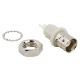 1 pcs - Amphenol RF BNC Series, jack Panel Mount BNC Connector, 50Ω, Solder Termination, Straight Body