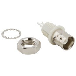 1 pcs - Amphenol RF BNC Series, jack Panel Mount BNC Connector, 50Ω, Solder Termination, Straight Body