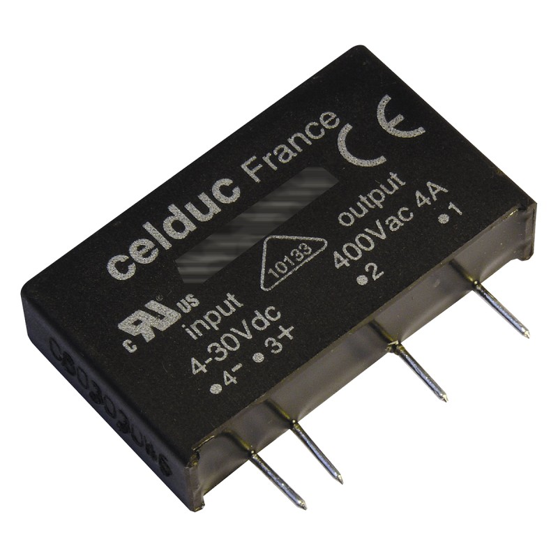 1 pcs - Celduc SK Series Solid State Relay, 5 A Load, PCB Mount, 280 V ac Load, 10 V dc Control