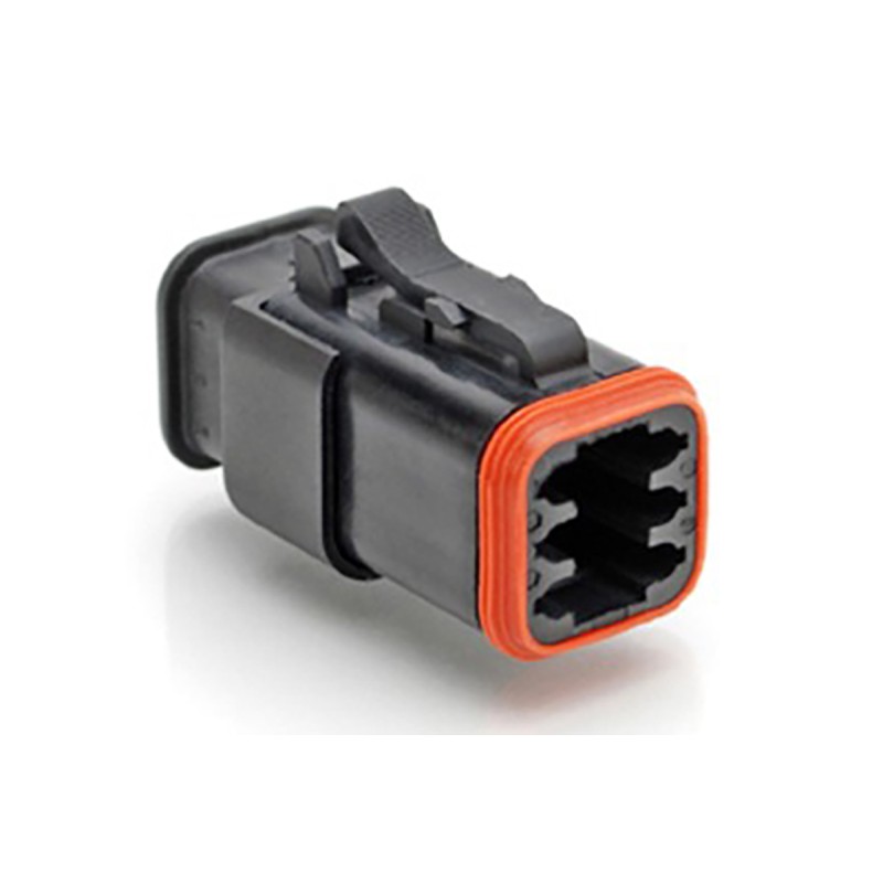 5 pcs - Amphenol Industrial, AT Automotive Connector Plug 6 Way, Crimp Termination