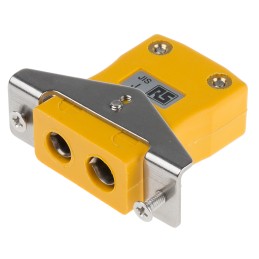 1 pcs - RS PRO Quickwire Panel Mount Thermocouple Connector for Use with Type J Thermocouple, Standard Size, JIS Standard