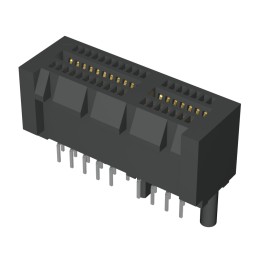 1 pcs - Samtec PCIE Series Female Edge Connector, Through Hole Mount, 36-Contacts, 1mm Pitch, 2-Row, Solder Termination