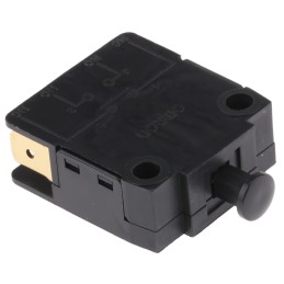 1 pcs - Omron Door Micro Switch, Plunger, SPDT 10 A @ 250 V ac, -25 - +85°C