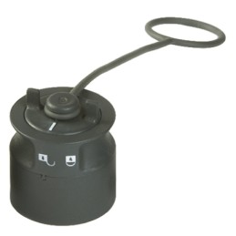 1 pcs - Bulgin 6000 Male Dust Cap, Shell Size 26 IP66, IP68, IP69K Rated, Thermoplastic