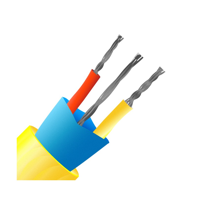 1 pcs - RS PRO Type K Thermocouple Wire, 200m, Screened, PVC Mylar Insulation, +105°C Max, 7/0.2mm