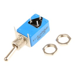 1 pcs - APEM Toggle Switch, PCB Mount, On-On, SPDT, Through Hole Terminal