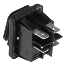 1 pcs - Molveno DPST, On-None-Off Rocker Switch Panel Mount