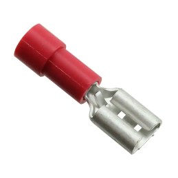 50 pcs - Molex 19017 Red Insulated Female Spade Connector, Receptacle, 4.75 x 0.81mm Tab Size