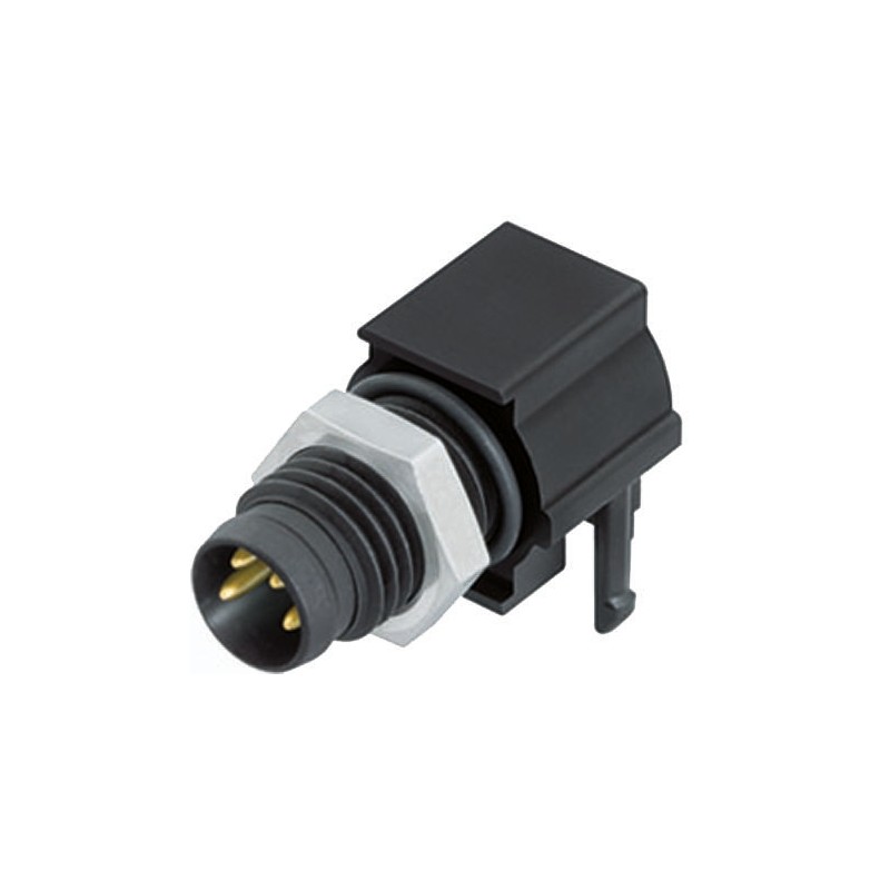 1 pcs - Binder Circular Connector, 3 Contacts, Panel Mount, M8 Connector, Socket, Male, IP65, IP67, 718 Series