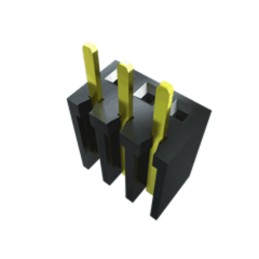 1 pcs - Samtec BSW Series Straight Surface Mount PCB Socket, 4-Contact, 1-Row, 2.54mm Pitch, Solder Termination