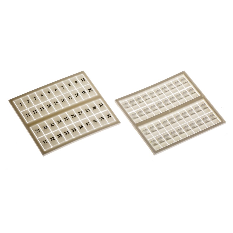 2 pcs - RS PRO Marking Tag for use with DIN Rail Terminal Block