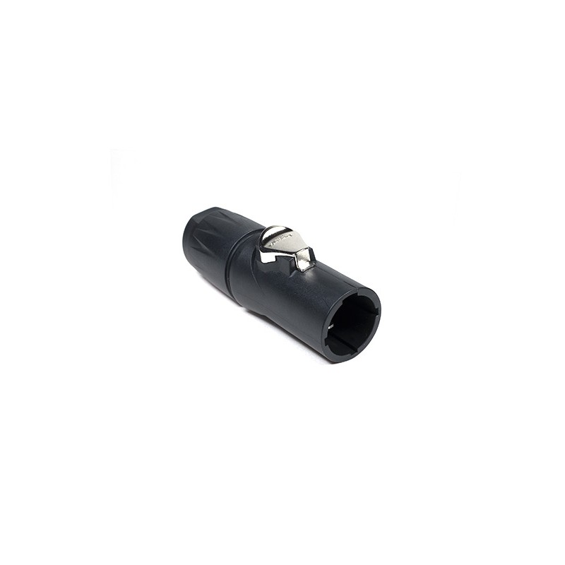 1 pcs - Amphenol Audio, HPT IP65 Black Panel Mount 3P Power Connector Plug, Rated At 16A, 250 V No