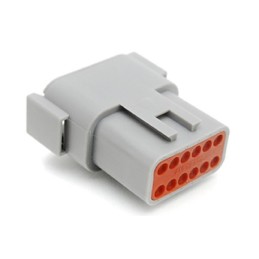 2 pcs - Amphenol Industrial, ATM Automotive Connector Socket 12 Way, Crimp Termination