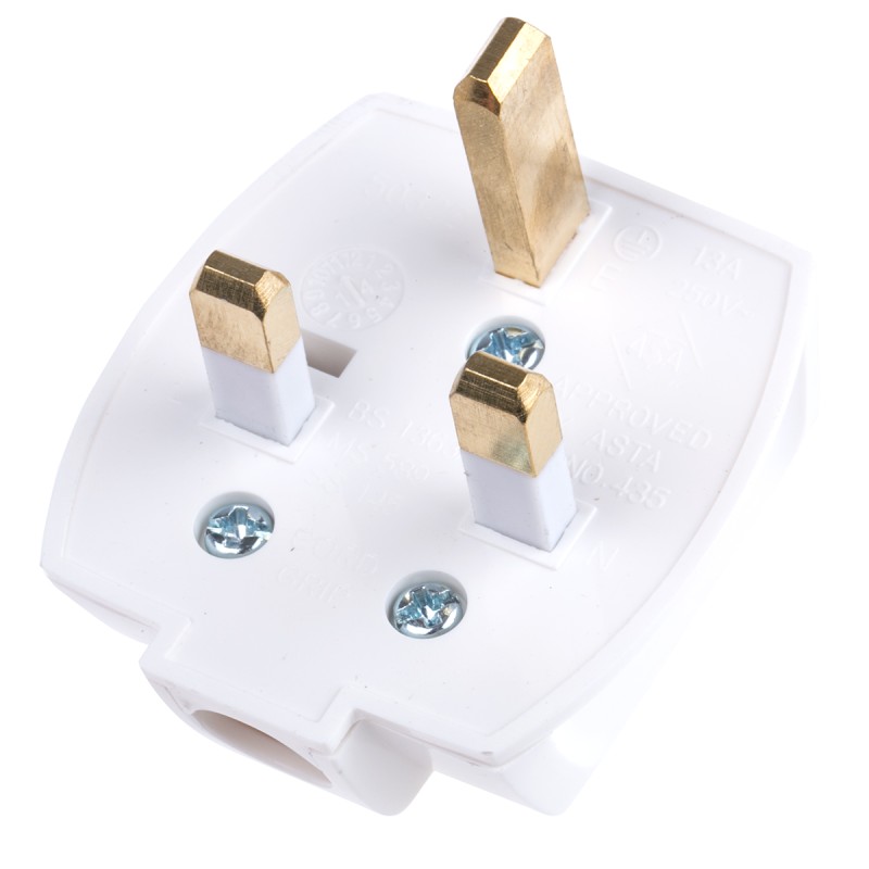 1 pcs - UK Mains Plug, 13A, Cable Mount, 250 V ac