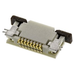200 pcs - Molex, Easy-On, 52746 0.5mm Pitch 8 Way Right Angle Female FPC Connector, ZIF Bottom Contact