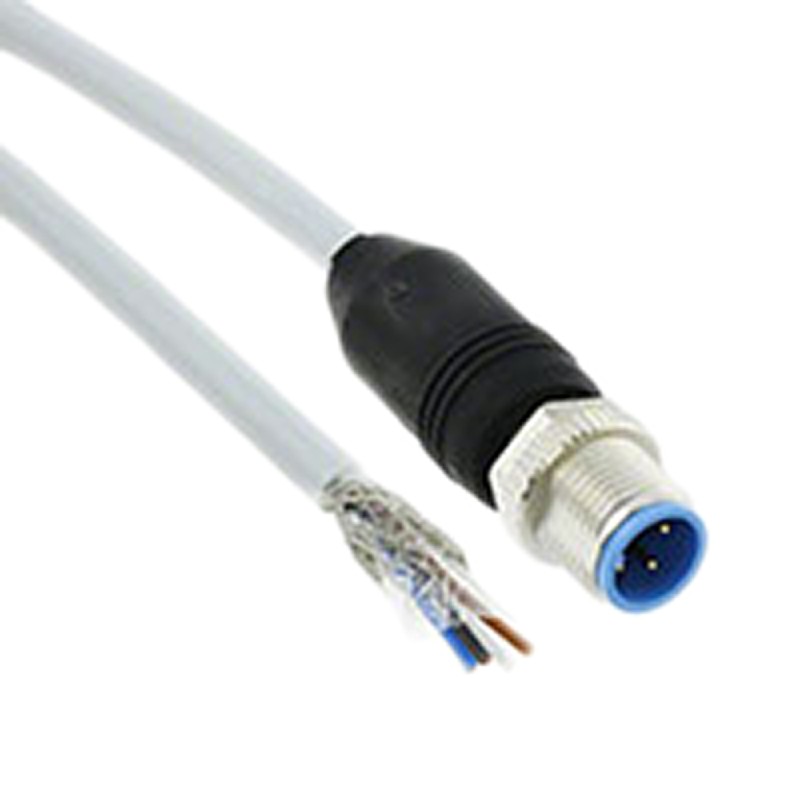 1 pcs - TE Connectivity Straight Male 4 way M12 to Unterminated Sensor Actuator Cable, 1.5m