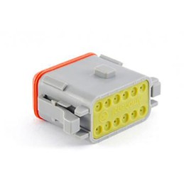 2 pcs - Amphenol Industrial, AT Automotive Connector Plug 12 Way, Crimp Termination