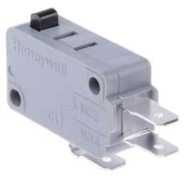 1 pcs - Honeywell Plunger Micro Switch, Tab Terminal, 16 A @ 250 V ac, SPDT