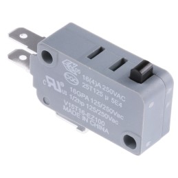 1 pcs - Honeywell Plunger Micro Switch, Tab Terminal, 16 A @ 250 V ac, SPDT
