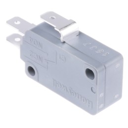 1 pcs - Honeywell Plunger Micro Switch, Tab Terminal, 16 A @ 250 V ac, SPDT